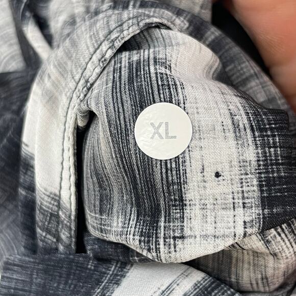 Lululemon Men's Repitition Shorts Tie Waist Father Plaid Black/White  Size XL - Picture 5 of 8